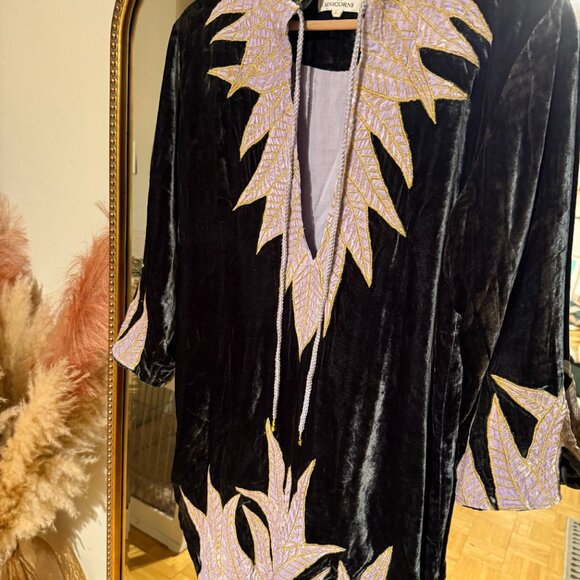 Chasing Unicorns Aquarius Velvet Tunic Dress - Picture 5 of 6